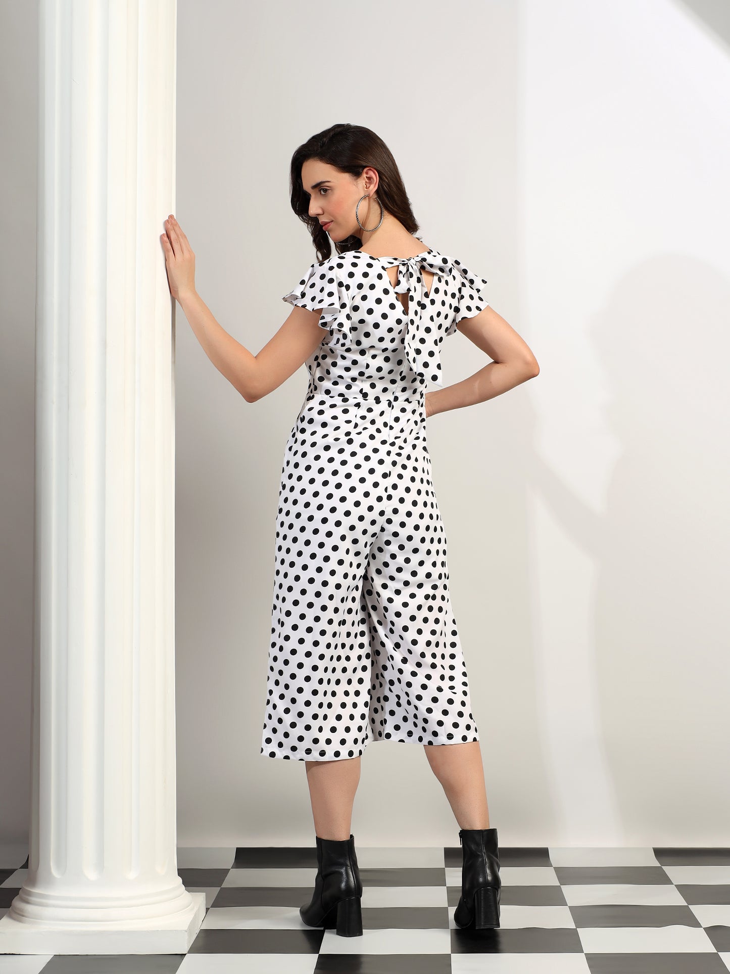 BRINNS Women Printed Short Sleeve Capri Jumpsuit