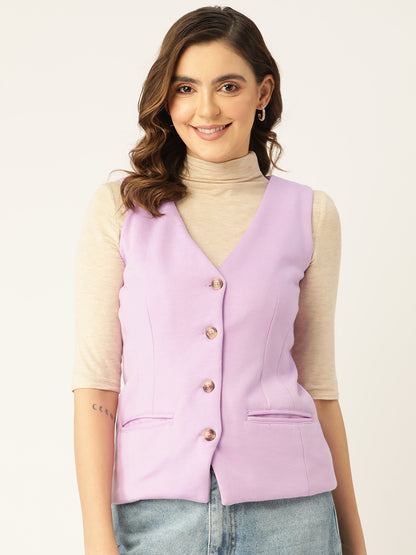 V-Neck Fleece Waistcoat