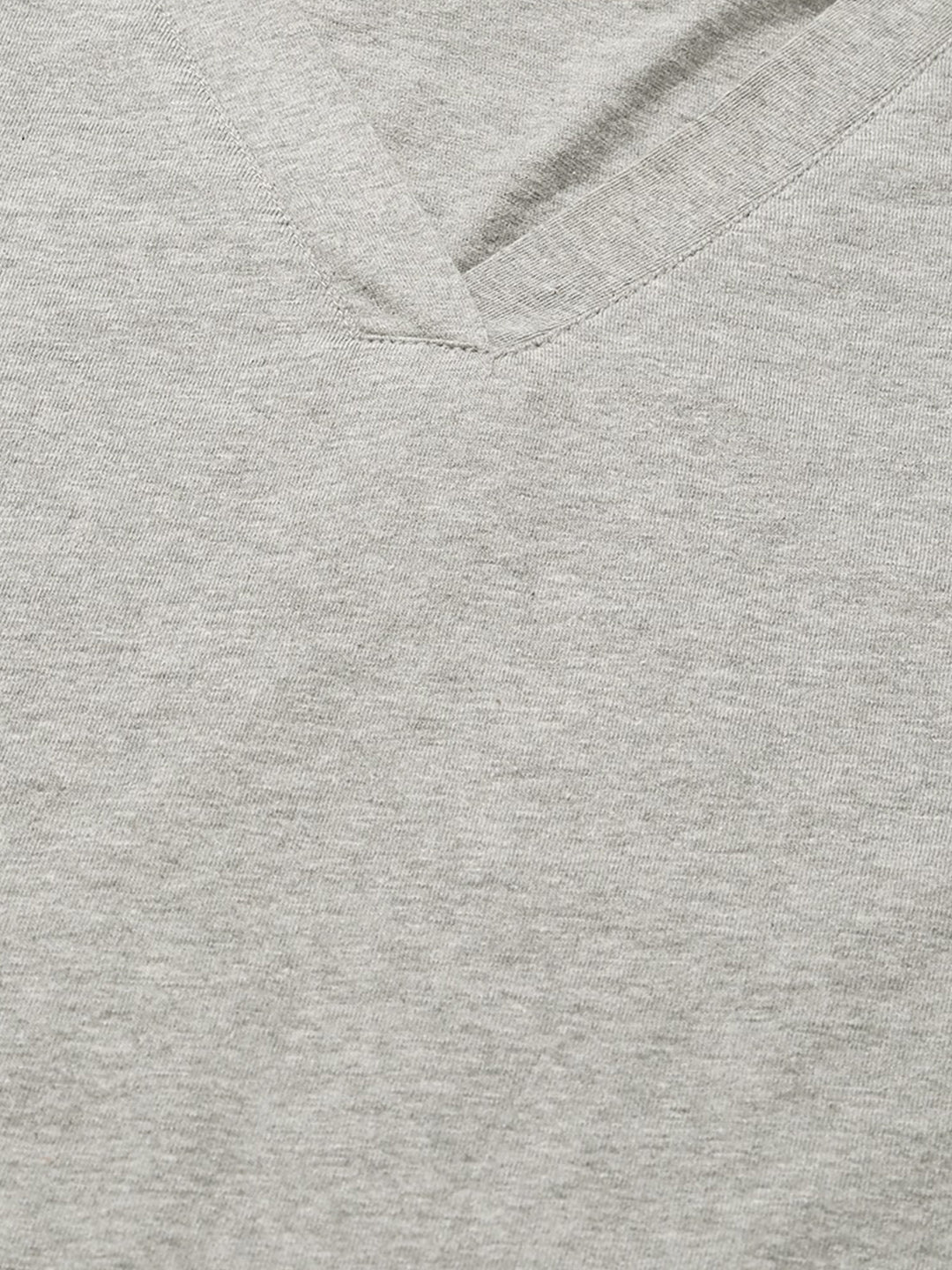 Plus Size V-Neck Cotton T-shirt