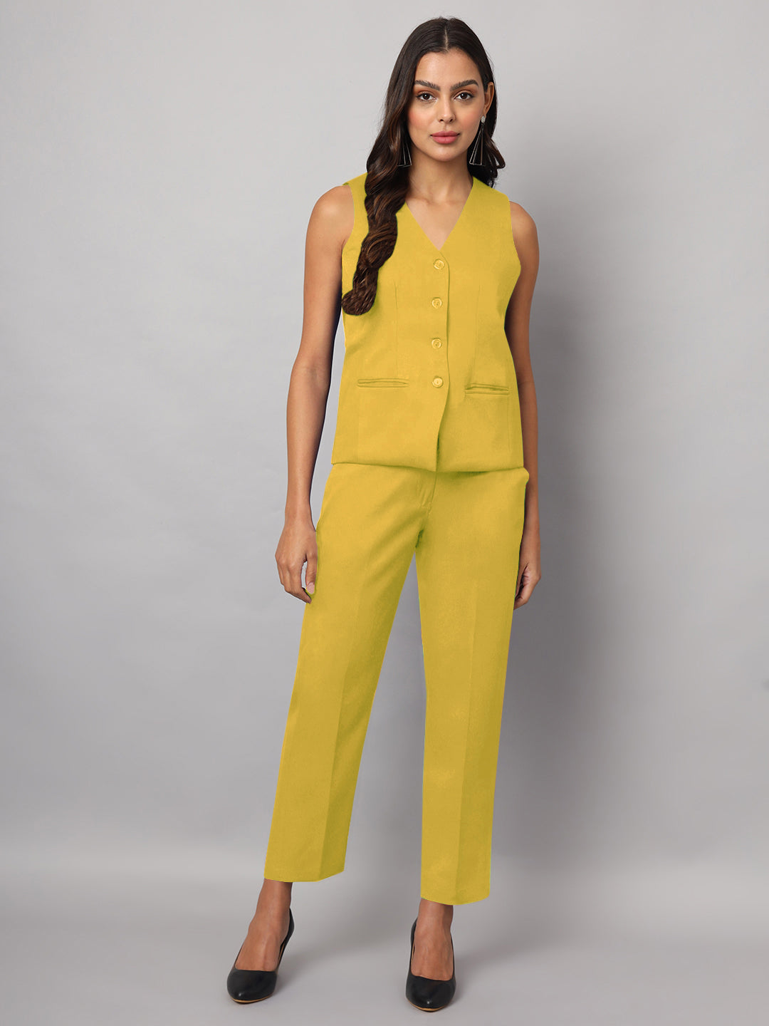 Waistcoat With Trousers Suit