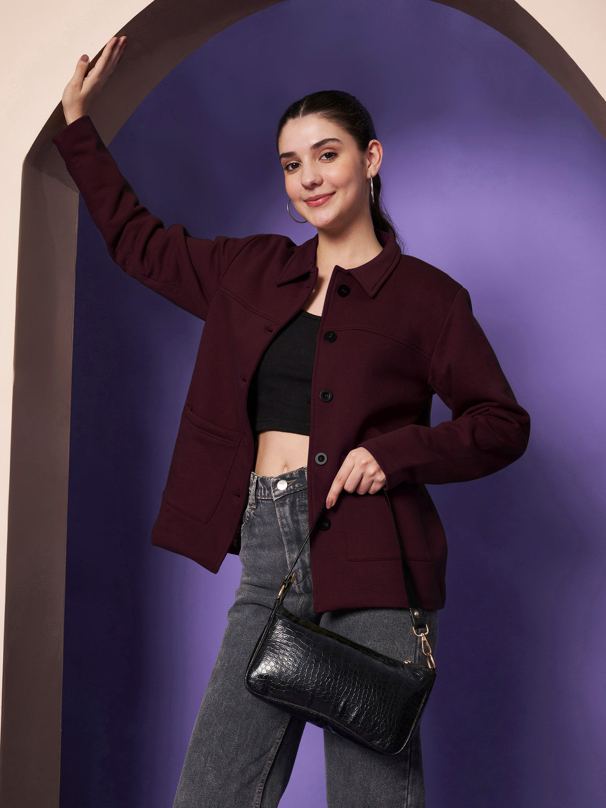 Casual Fleece Buttoned Jacket