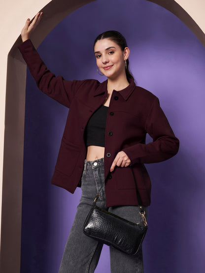 Casual Fleece Buttoned Jacket