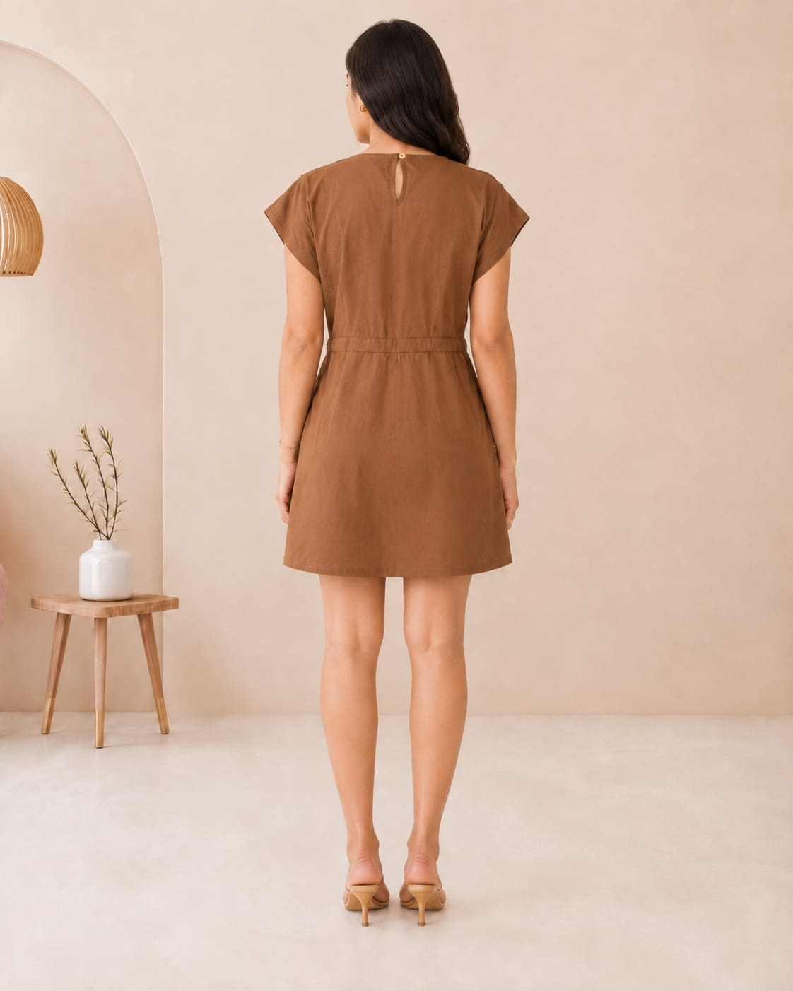 Short-Sleeve Mini Dress