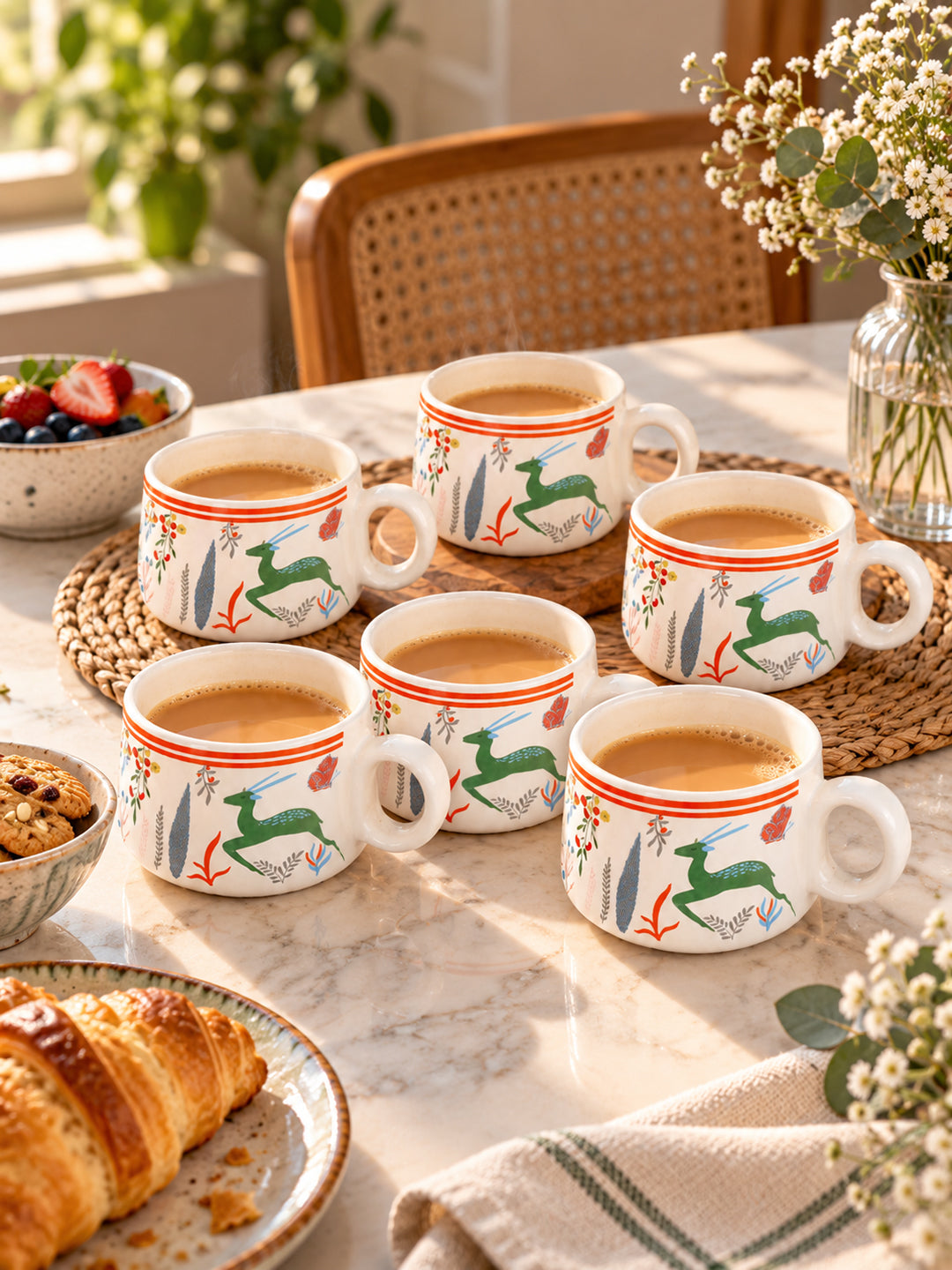 Coffee Mugs Set of 6 | 200 ml