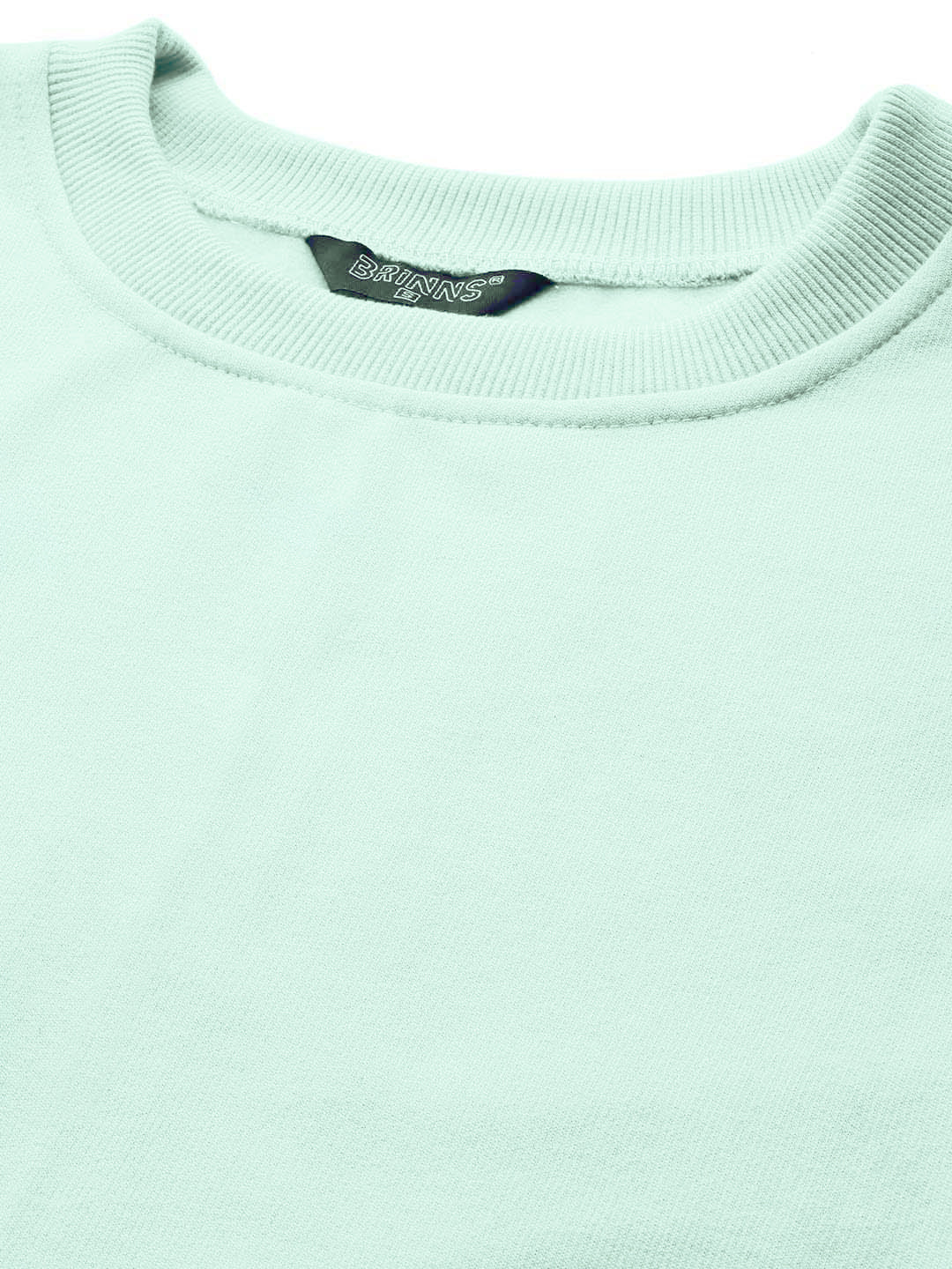 Solid Fleece Pullover Sweatshirt with Pockets