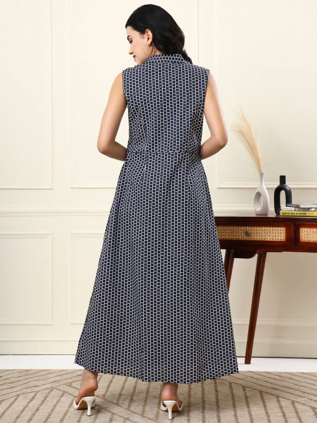 Cotton A-Line Maxi Dress