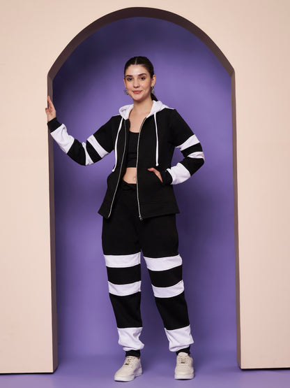 Colourblocked Hooded Sweatshirt & Joggers Co-Ords