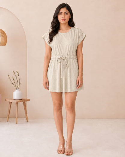 Short-Sleeve Mini Dress