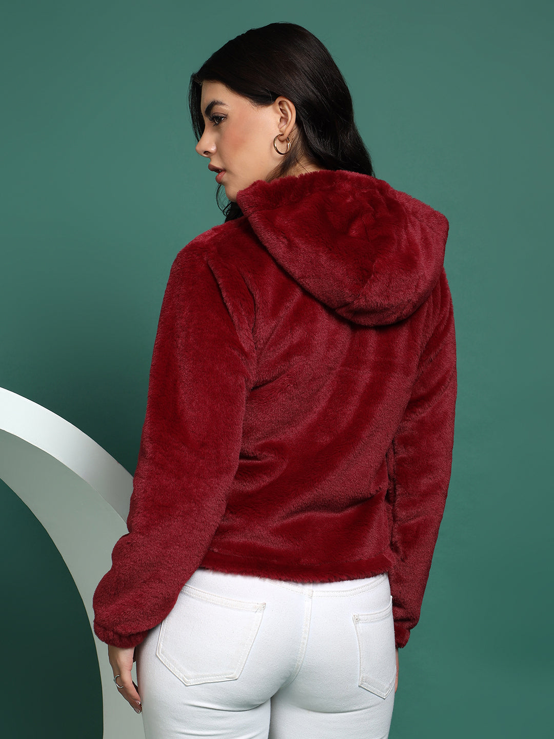 Hooded Winter Jacket with Front Pockets