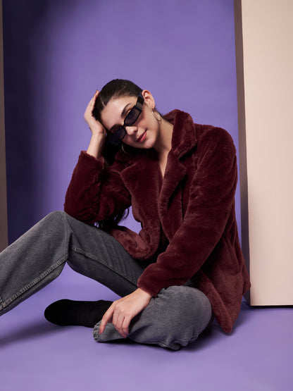 Notched Lapel Winter Jacket