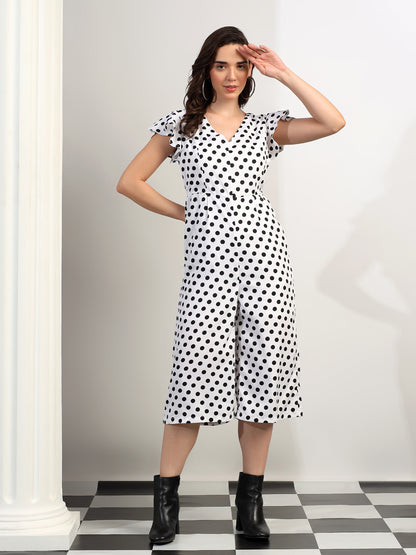 BRINNS Women Printed Short Sleeve Capri Jumpsuit