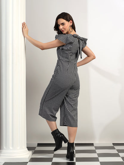 BRINNS Women Printed Short Sleeve Capri Jumpsuit