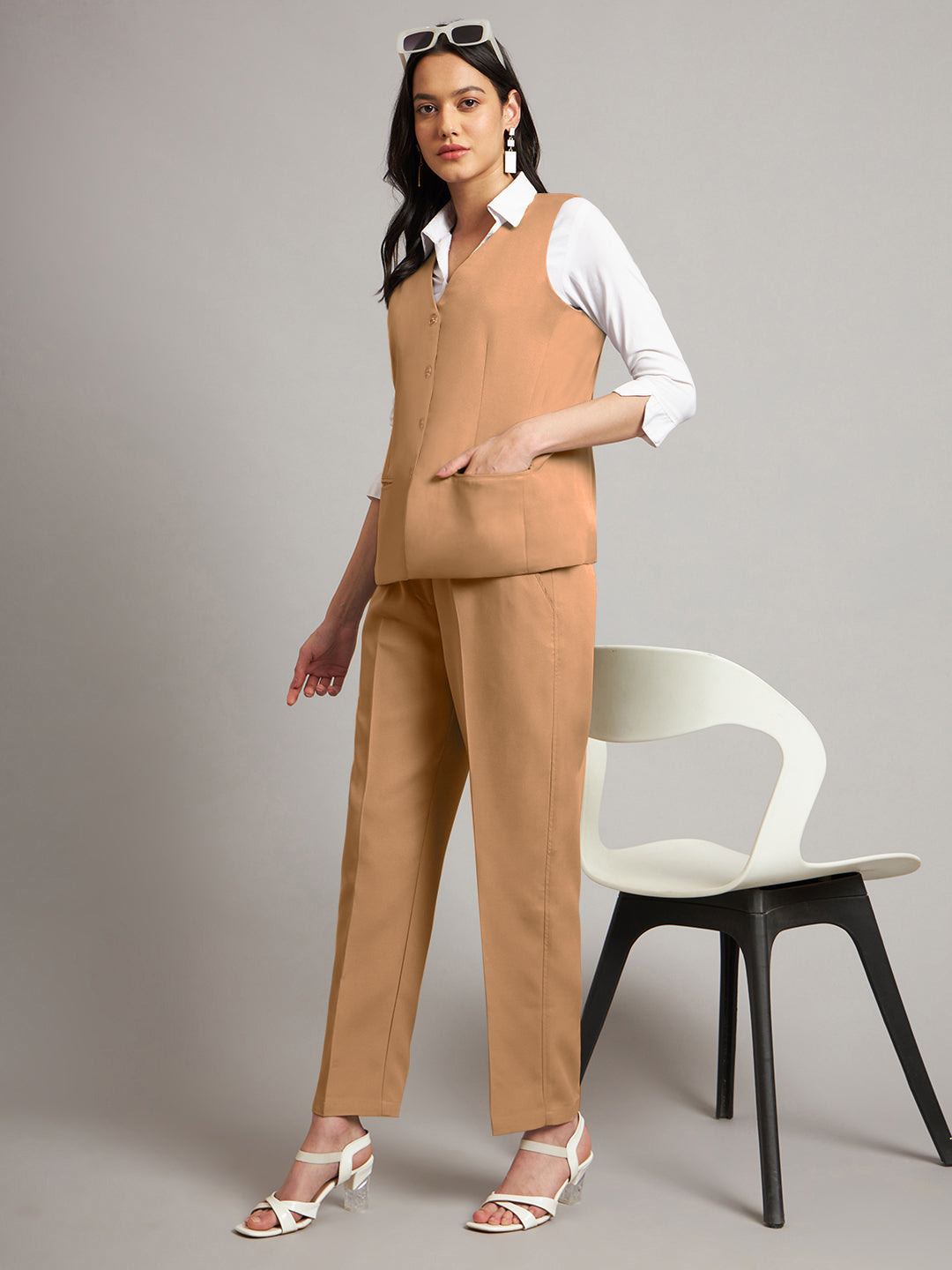 Waistcoat With Trousers Suit