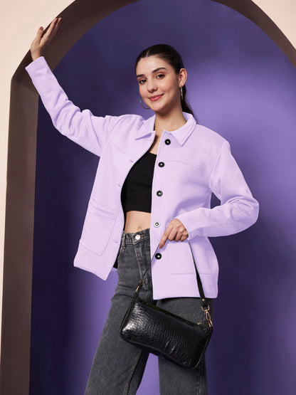 Casual Fleece Buttoned Jacket