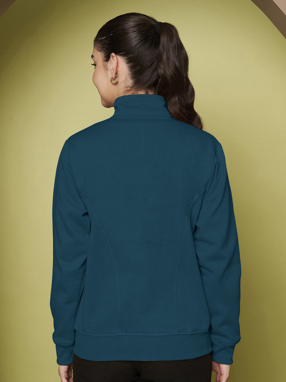 Stand-Collar Jacket with Front Pockets