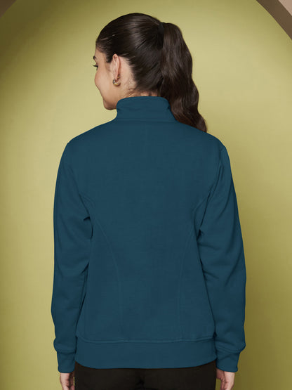 Stand-Collar Jacket with Front Pockets