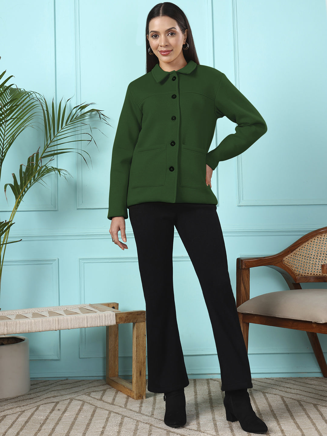 Casual Fleece Buttoned Jacket