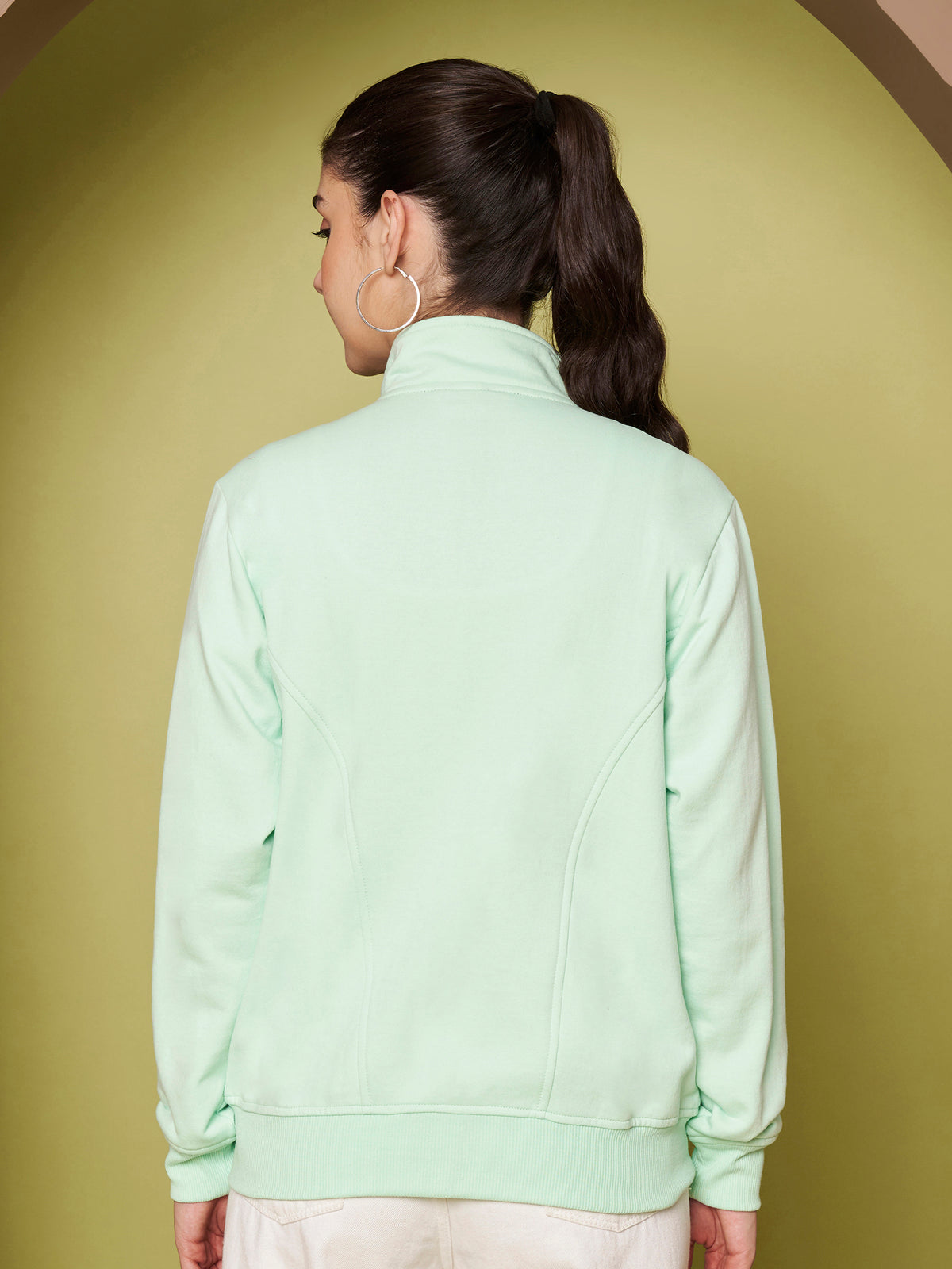 Stand-Collar Jacket with Front Pockets