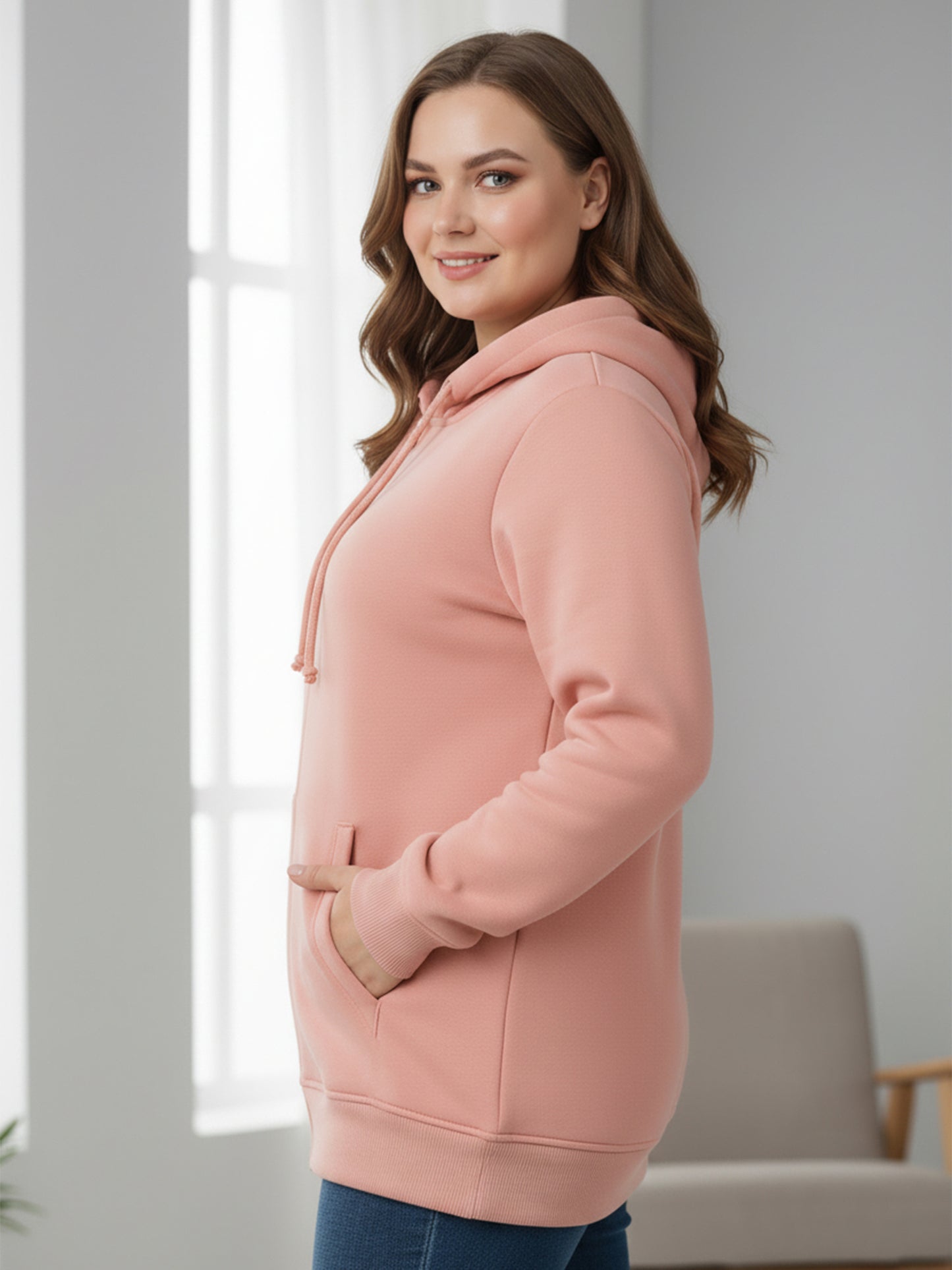 Plus Size Hooded Sweatshirt