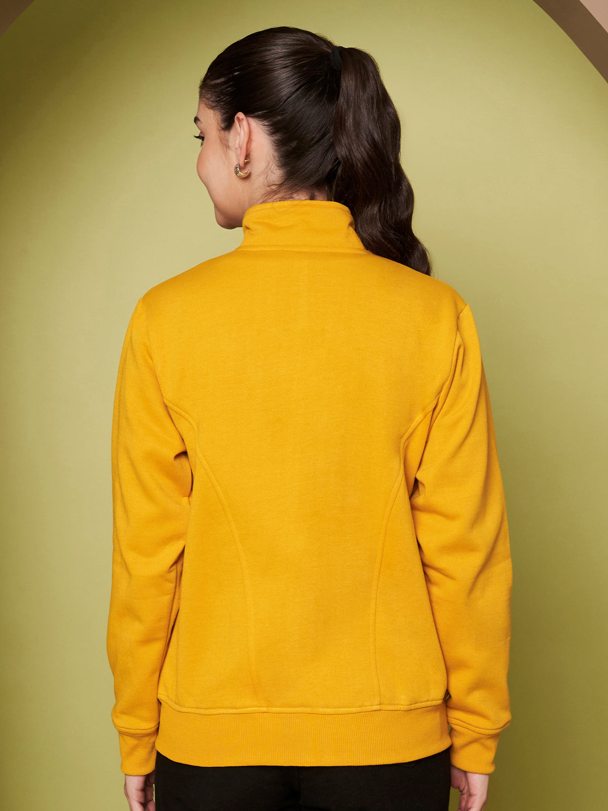 Stand-Collar Jacket with Front Pockets