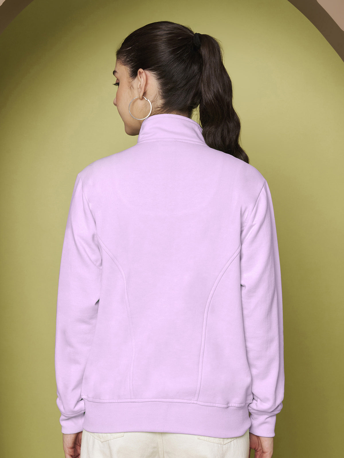 Stand-Collar Jacket with Front Pockets