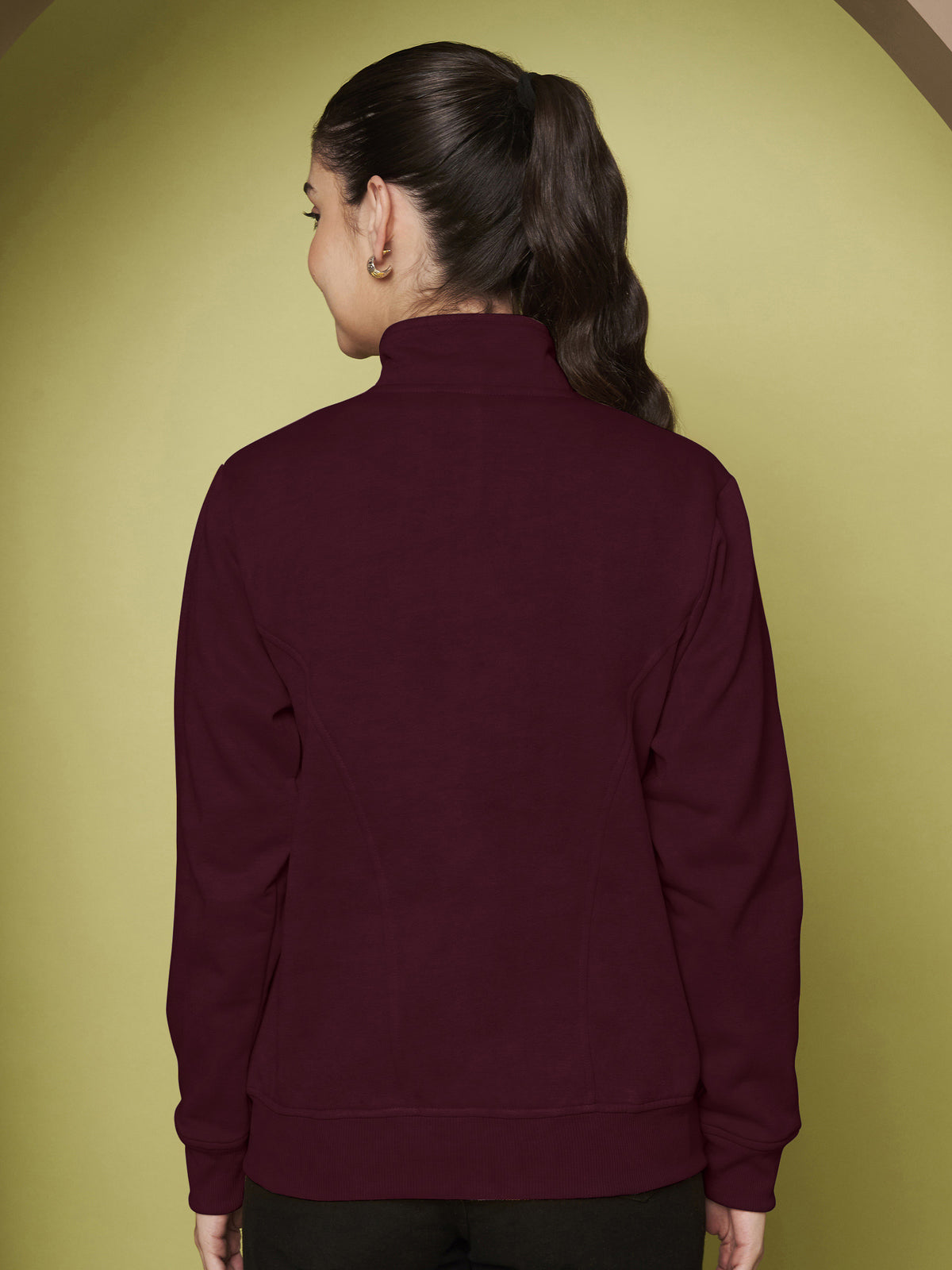 Stand-Collar Jacket with Front Pockets