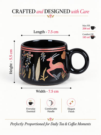 Coffee Mugs Set of 6 | 200 ml