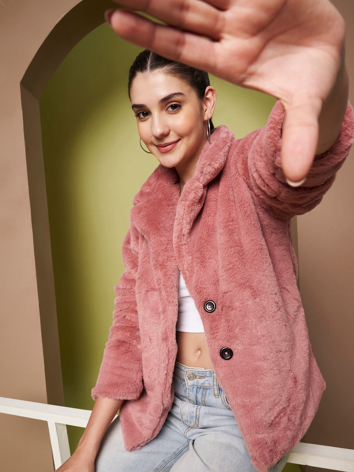 Single-Breasted Winter Coat
