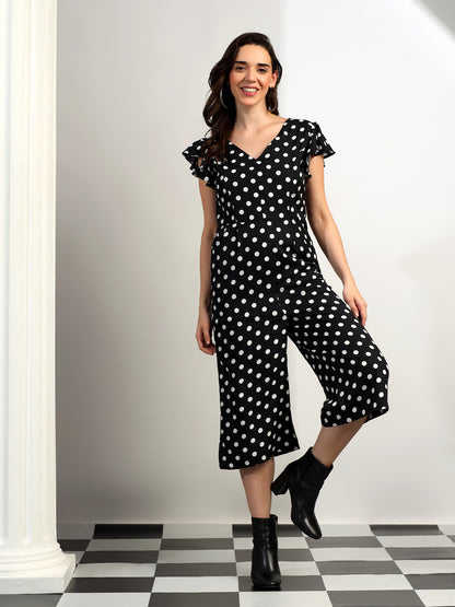 BRINNS Women Printed Short Sleeve Capri Jumpsuit