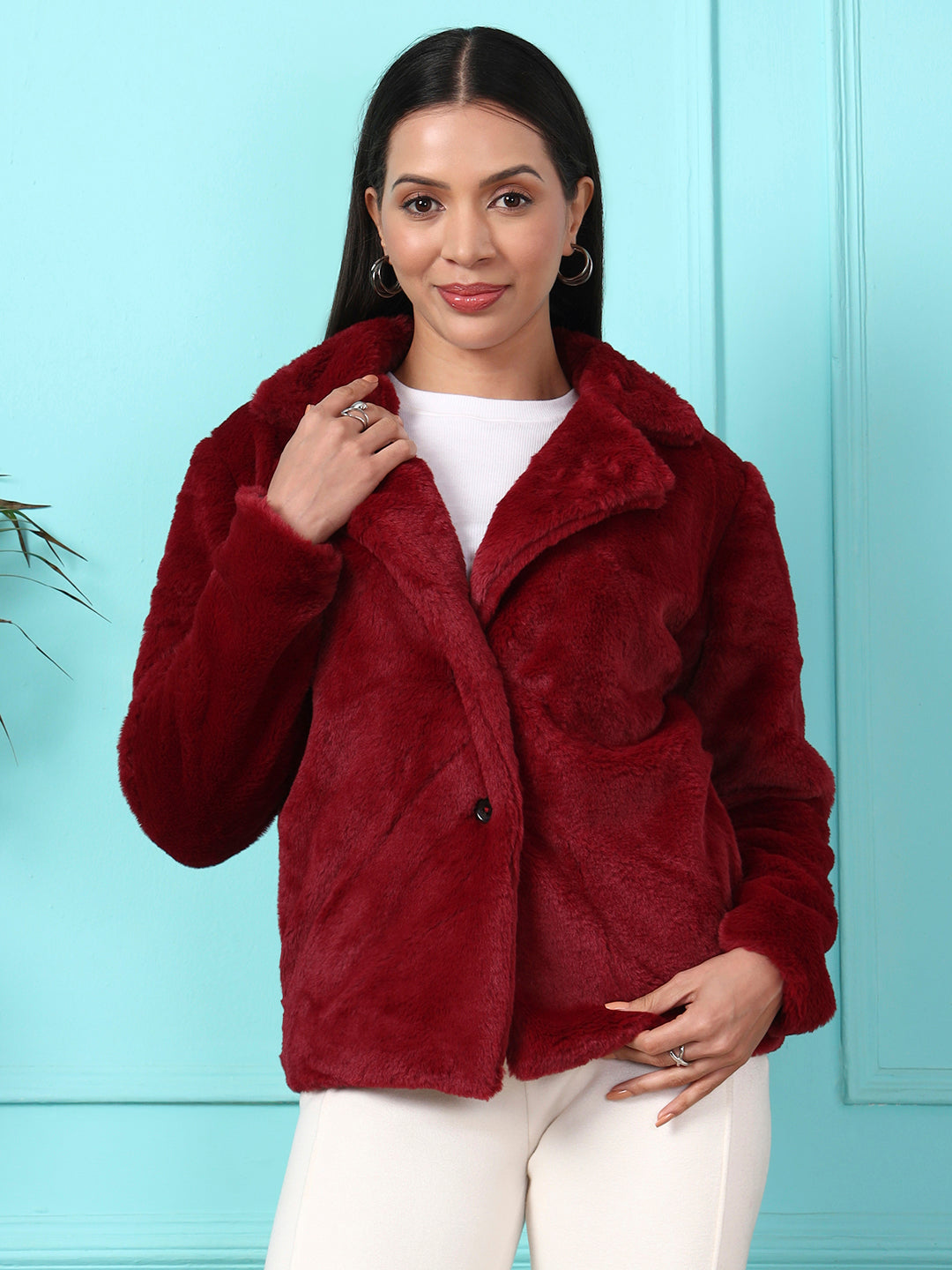 Single-Breasted Winter Coat
