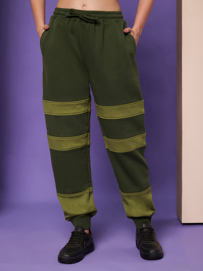 Colourblocked Wrinkle Free Zip Trousers