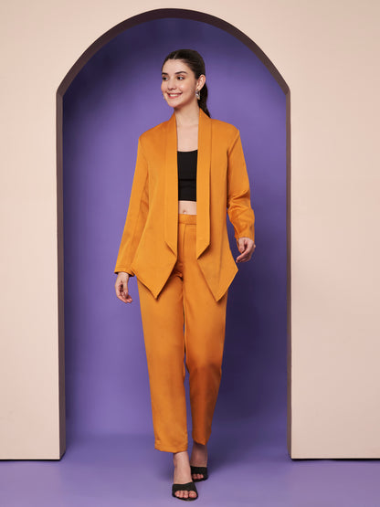 Shawl Collar Open Front Blazer