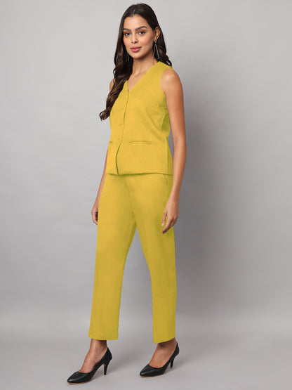 Waistcoat With Trousers Suit