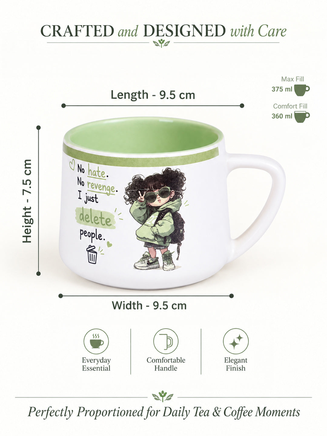 Gen-Z Coffee Mugs - 375 ml