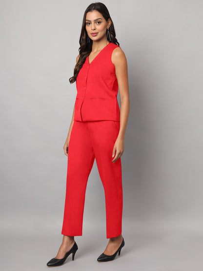 Waistcoat With Trousers Suit