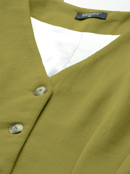 V-Neck Fleece Waistcoat