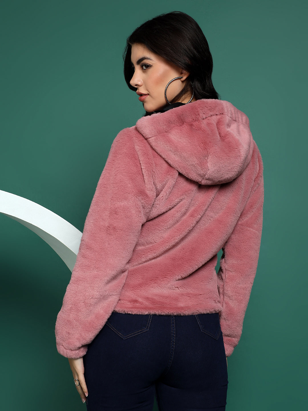 Hooded Winter Jacket with Front Pockets