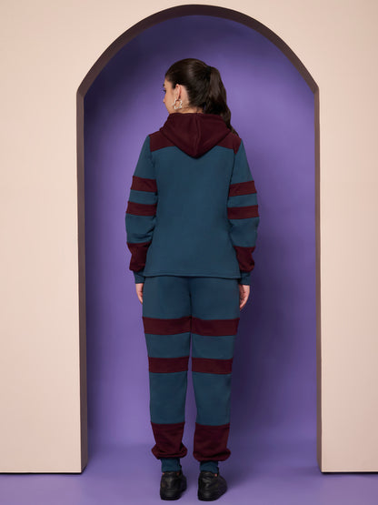 Colourblocked Hooded Sweatshirt & Joggers Co-Ords
