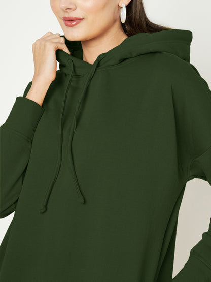 Hooded Longline Sweatshirt