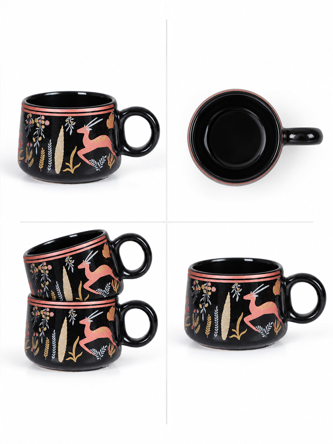 Coffee Mugs Set of 6 | 200 ml