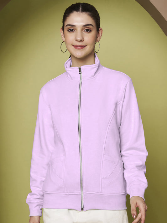 Stand-Collar Jacket with Front Pockets