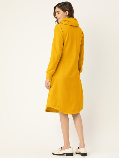 Cowl Neck Midi Jumper Dress