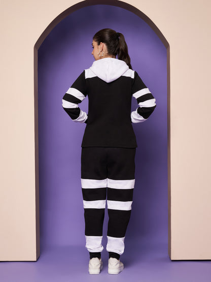 Colourblocked Hooded Sweatshirt & Joggers Co-Ords