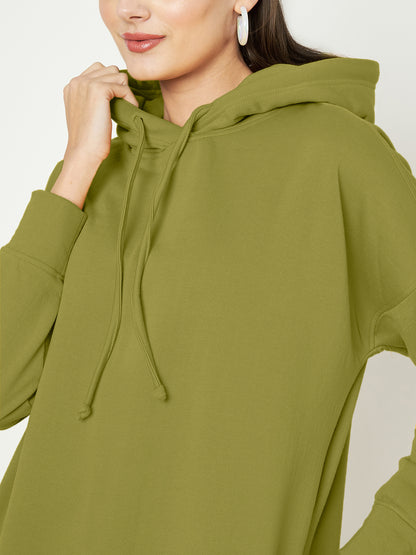 Hooded Longline Sweatshirt