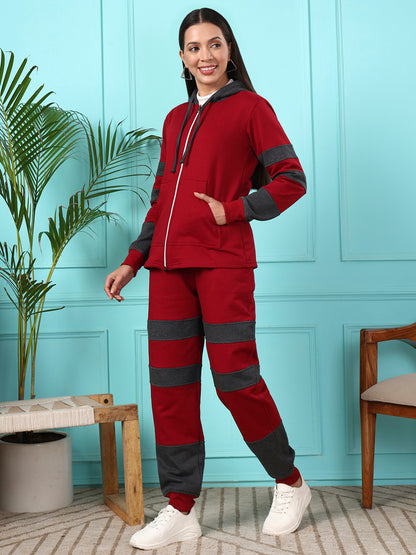 Colourblocked Hooded Sweatshirt & Joggers Co-Ords