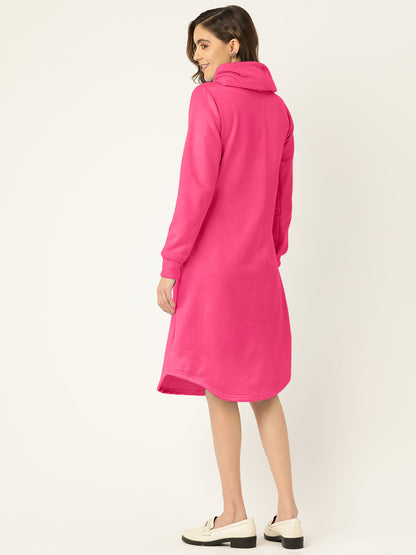 Cowl Neck Midi Jumper Dress
