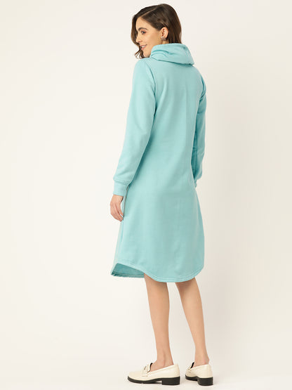 Cowl Neck Midi Jumper Dress