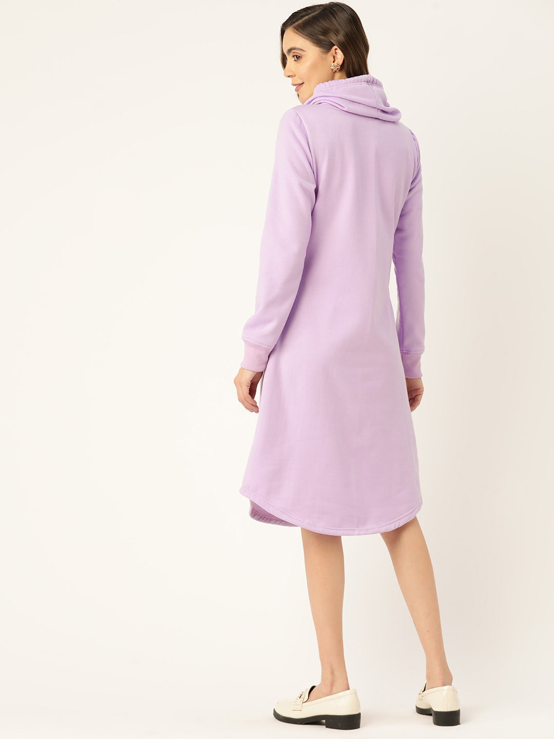 Cowl Neck Midi Jumper Dress