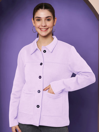 Casual Fleece Buttoned Jacket