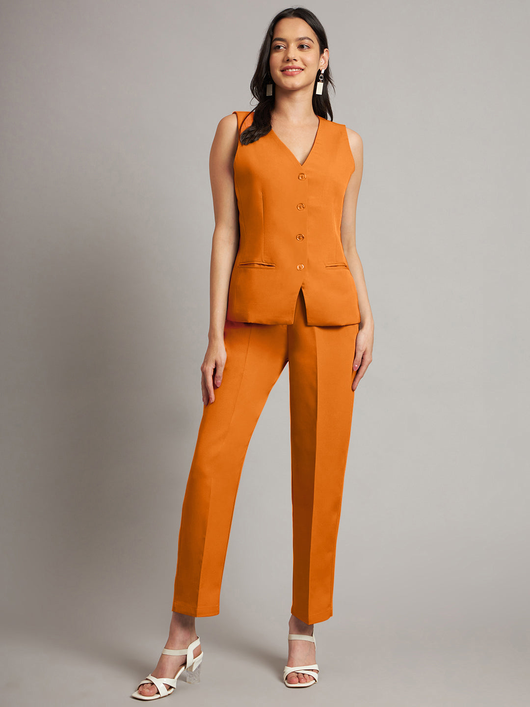 Waistcoat With Trousers Suit